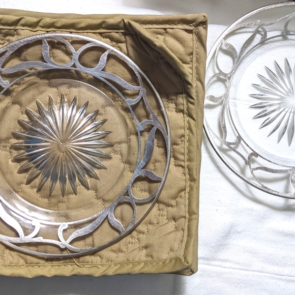 Western Transparent Flat Plates With Ins Style Dessert Tableware - Crystal Main Course (AK7)(F61)
